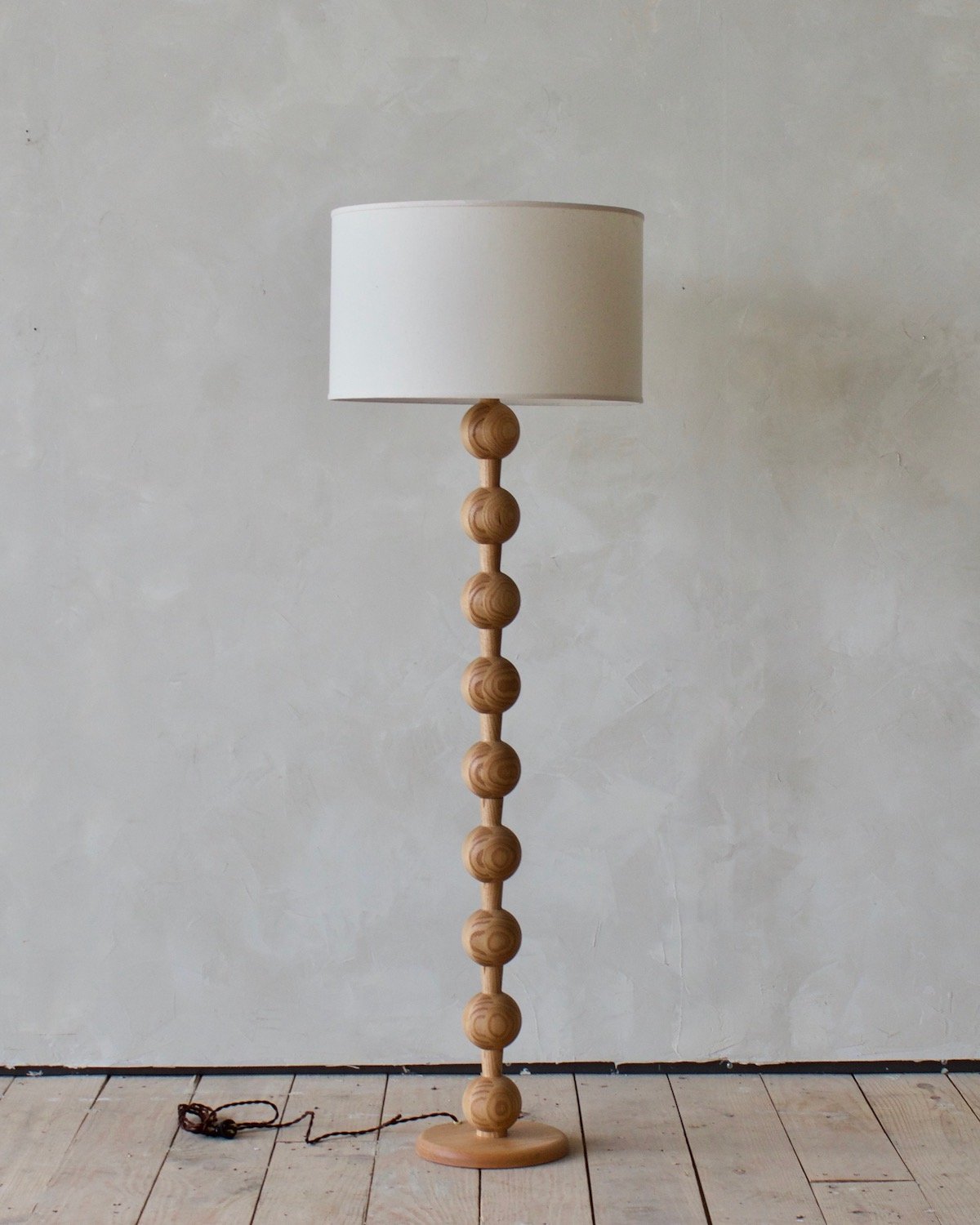 ochre floor lamp next