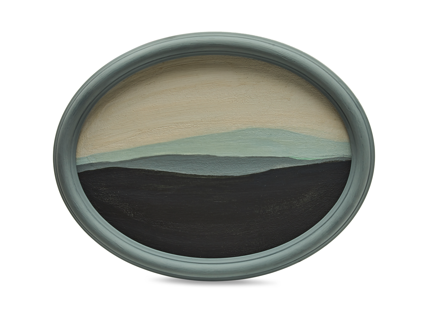 double oval landscape picture mat