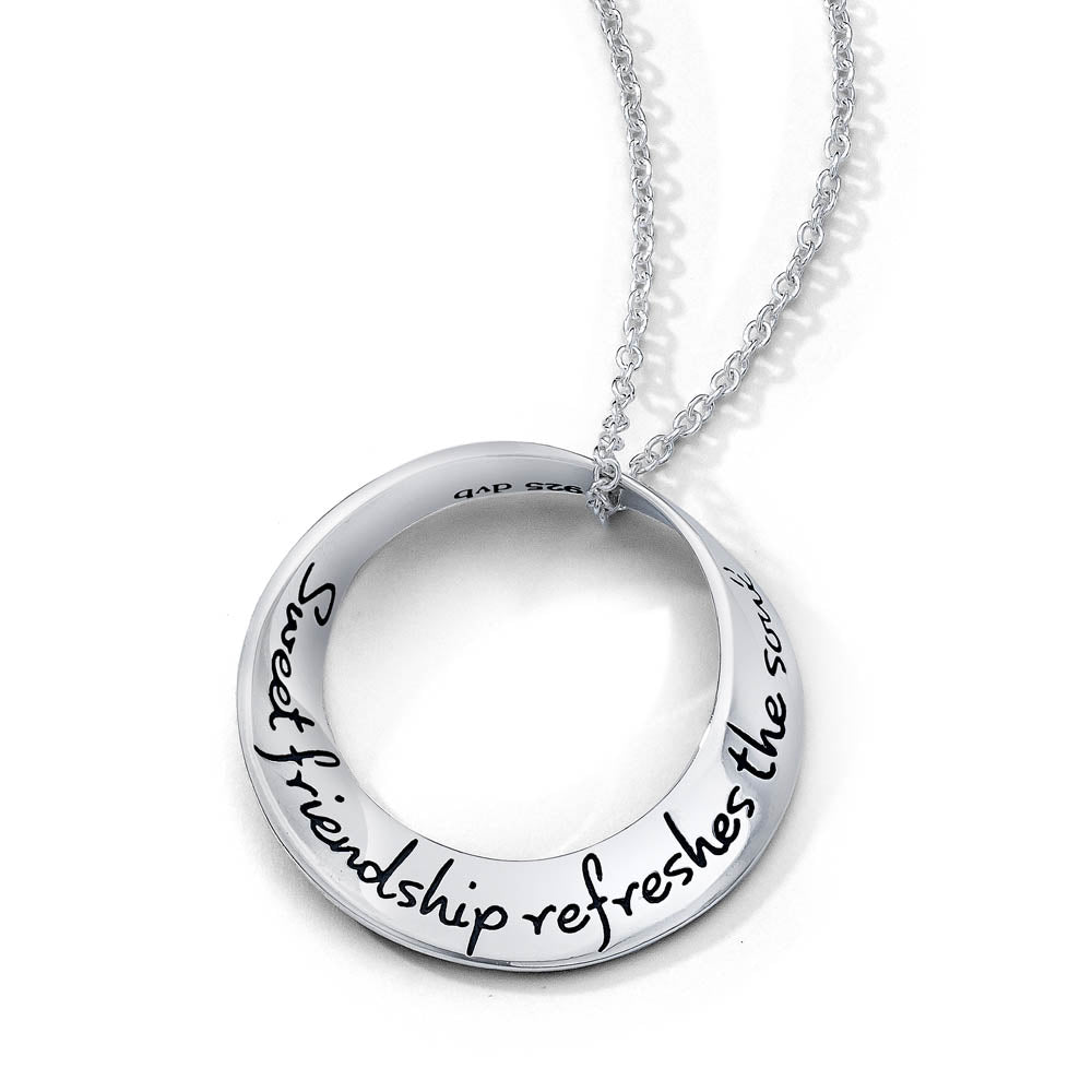 Sweet Friends Refresh the Soul  Engraved Charm, Necklace, or