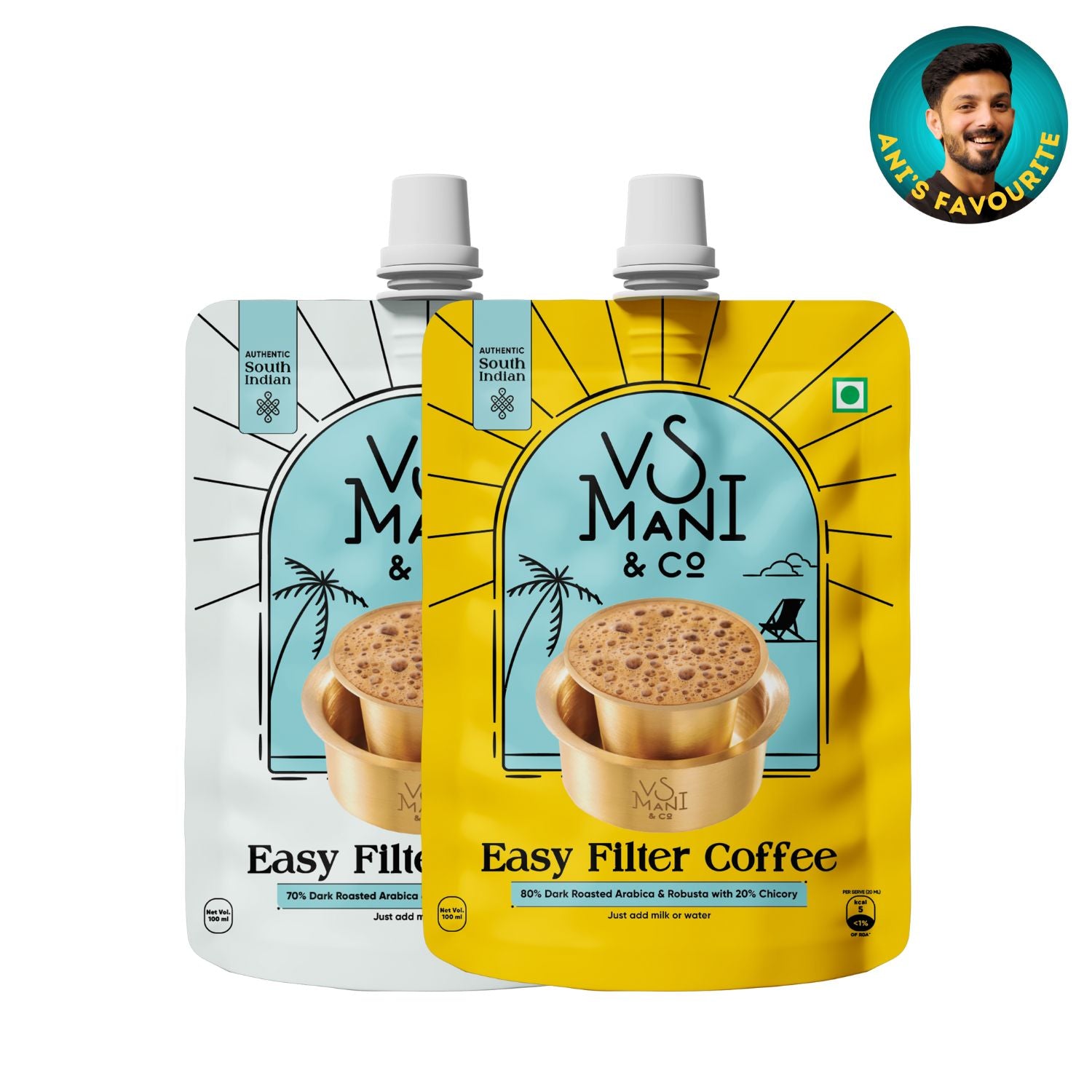 Easy Filter Coffee 80:20 + 70:30 | 100 ML x 2 Packs
