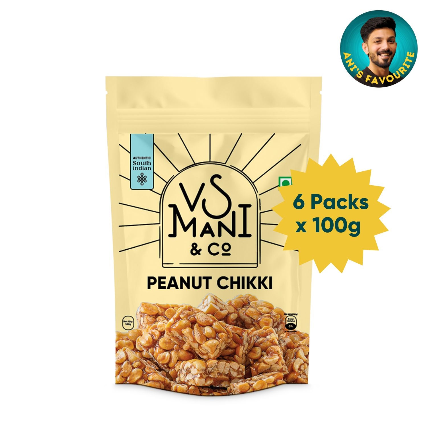 Peanut Chikki | 100g x 6 Packs