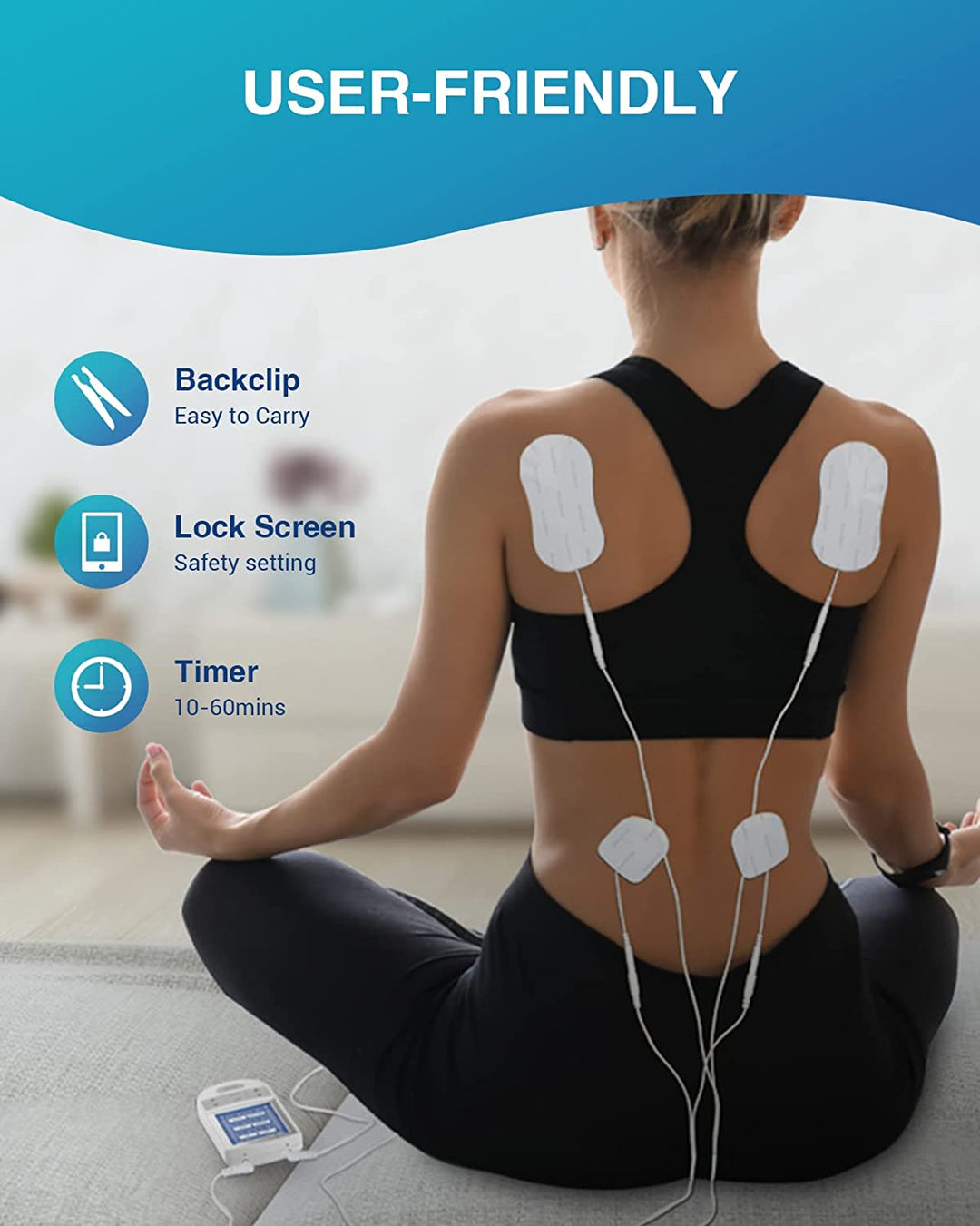 TENS Unit Muscle Stimulator for Pain Management - Comfytemp