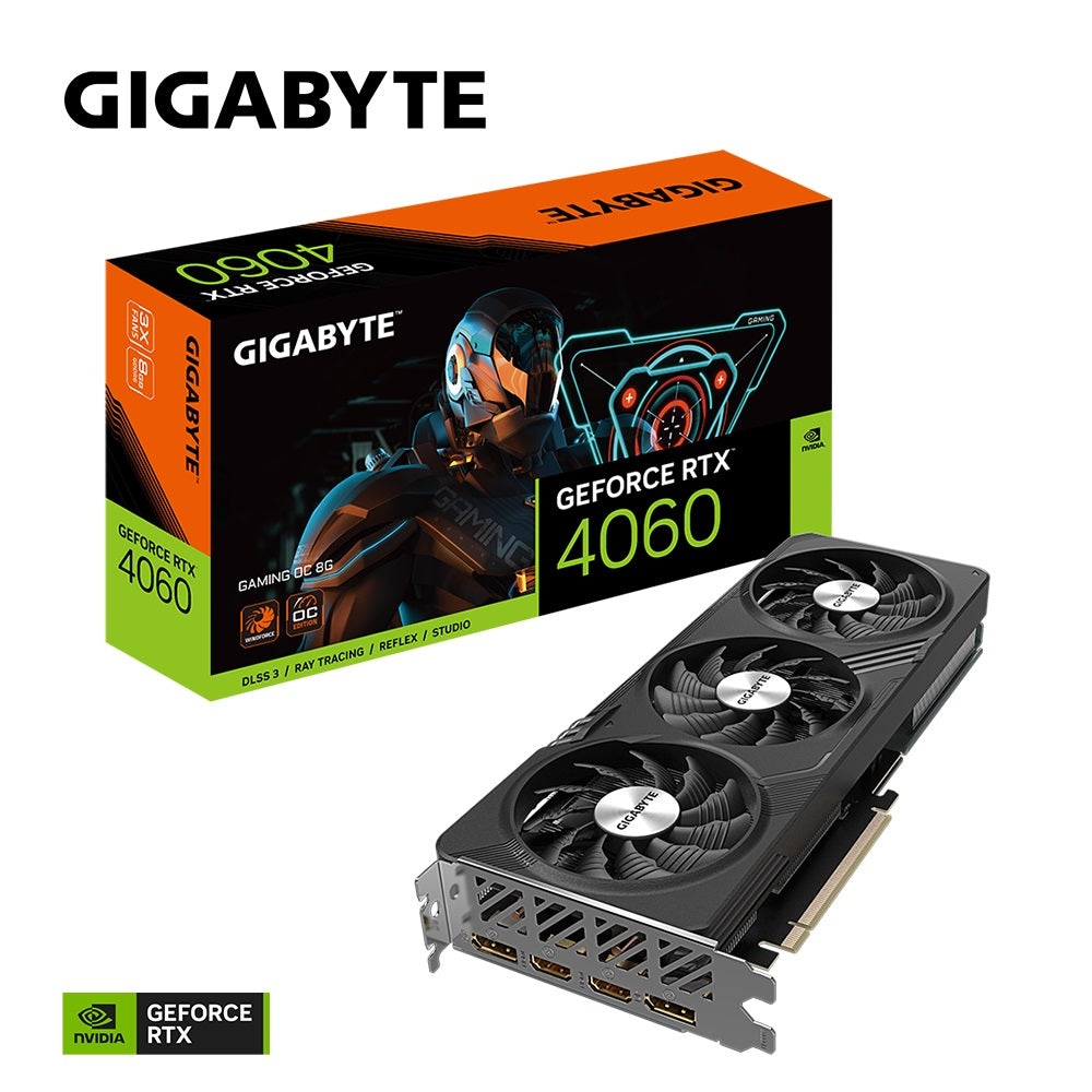 Gigabyte GeForce RTX 4060 TI AERO OC 8GB Graphics Card - 8GB GDDR6 18Gbps  128bit, PCI-E 4.0, 2X DisplayPort 1.4, 2X HDMI 2.1a, NVIDIA DLSS 3,  Supports