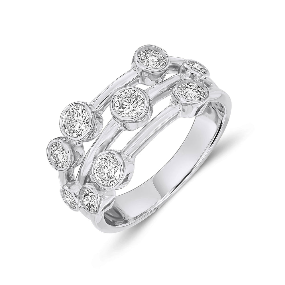 18ct White Gold And Diamond Ring