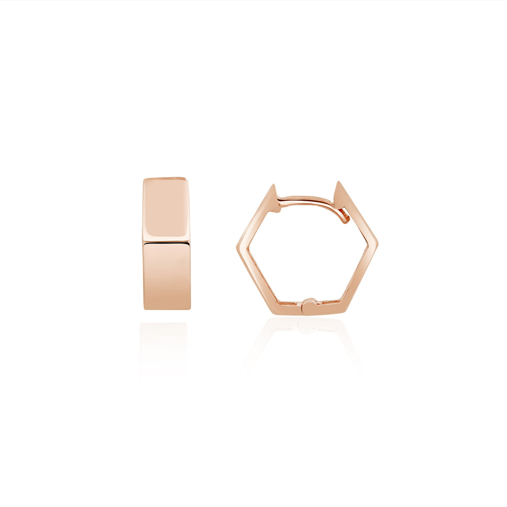 9ct Rose Gold Hoop Earrings