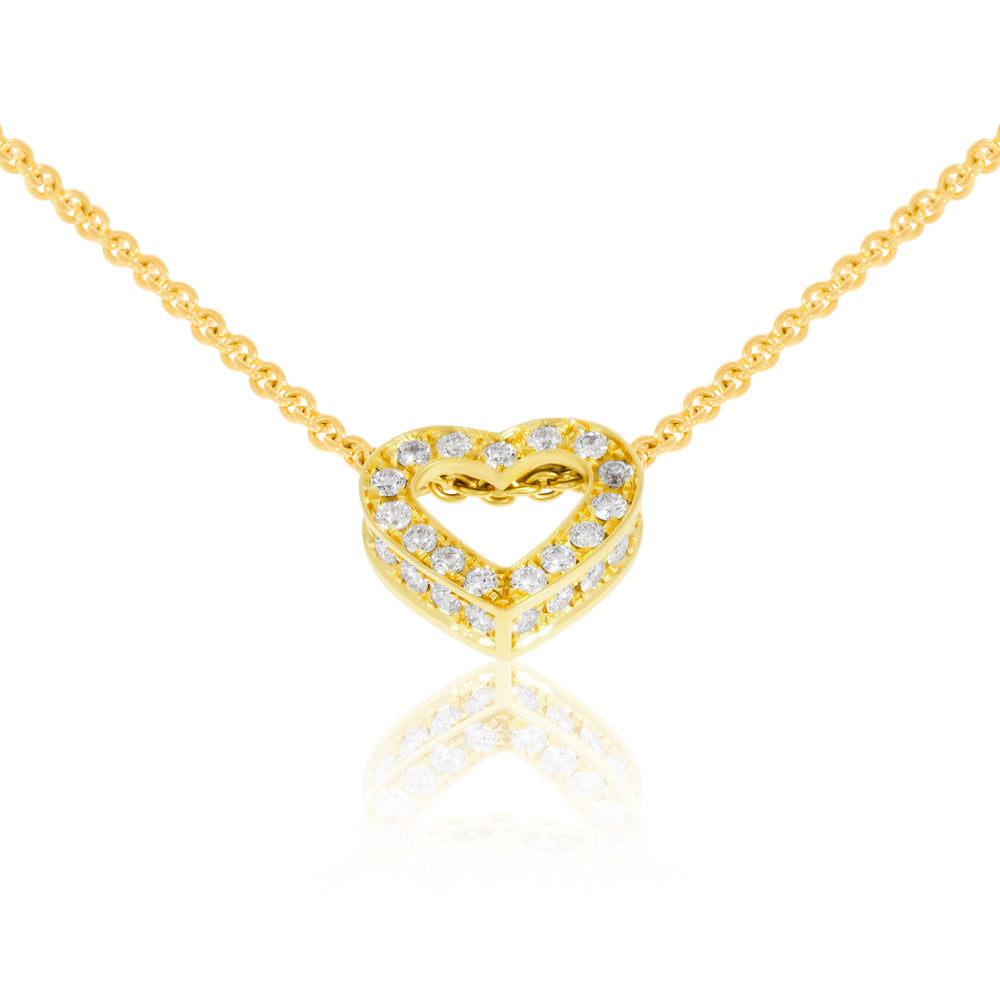 18ct Yellow Gold and Diamond Necklace