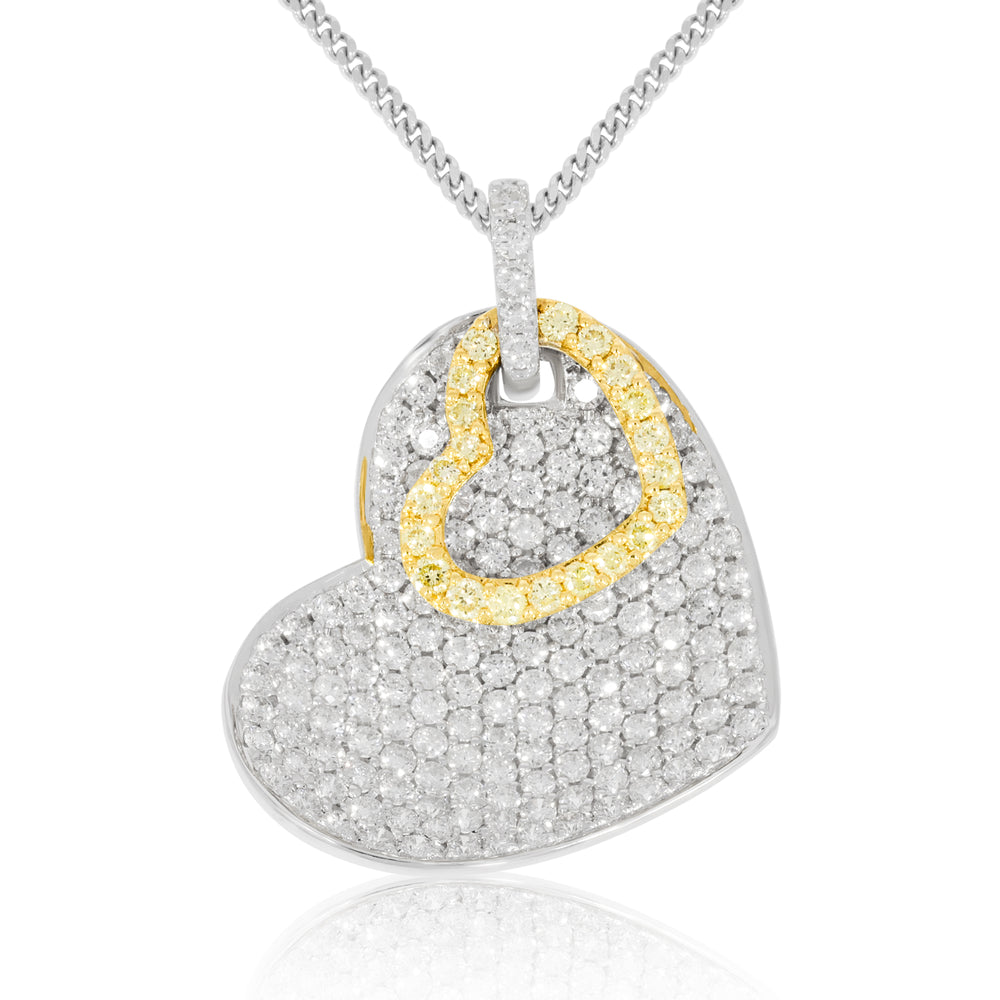 18ct White Gold and Diamond Necklace