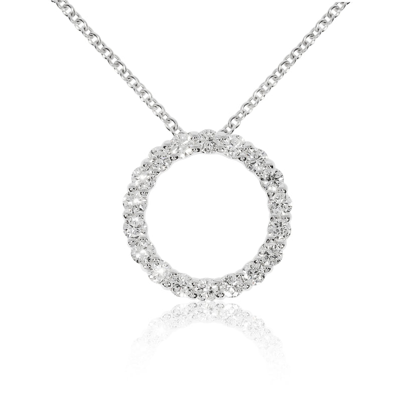 18ct White Gold and Diamond Necklace