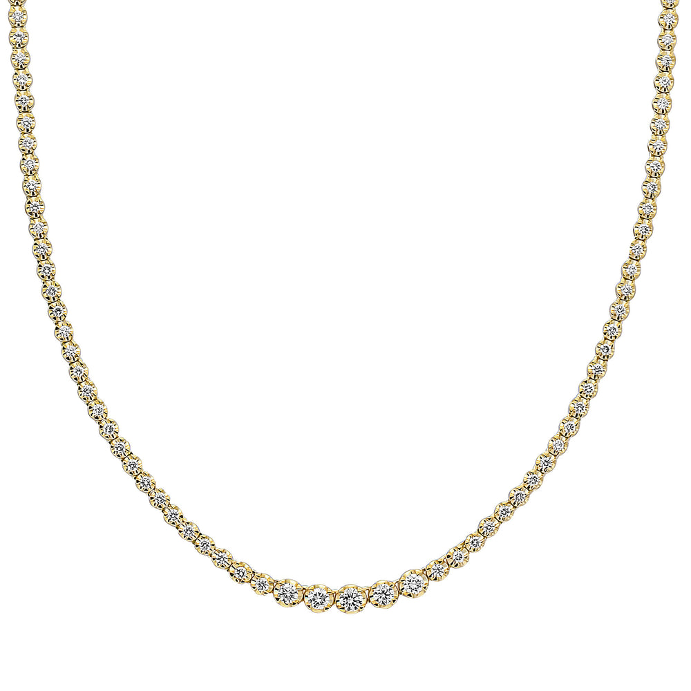 18ct Yellow Gold And Diamond Necklace