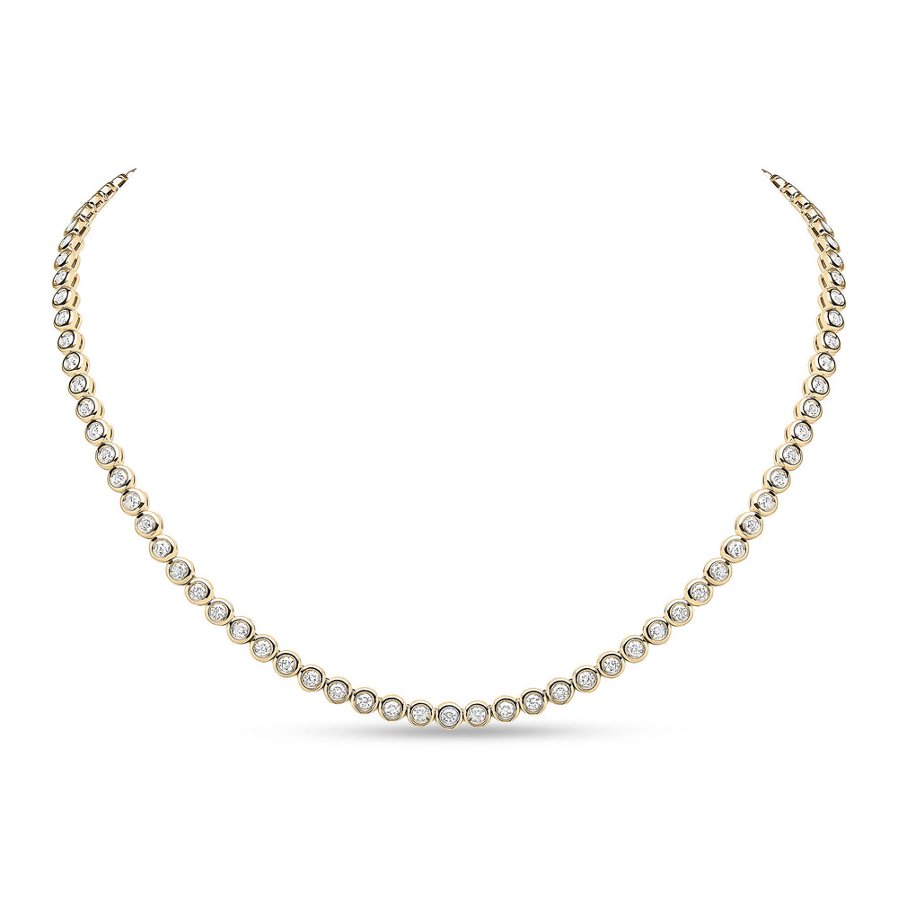 18ct Yellow Gold And Diamond Necklace