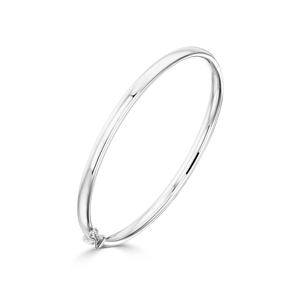 9ct White Gold Bangle