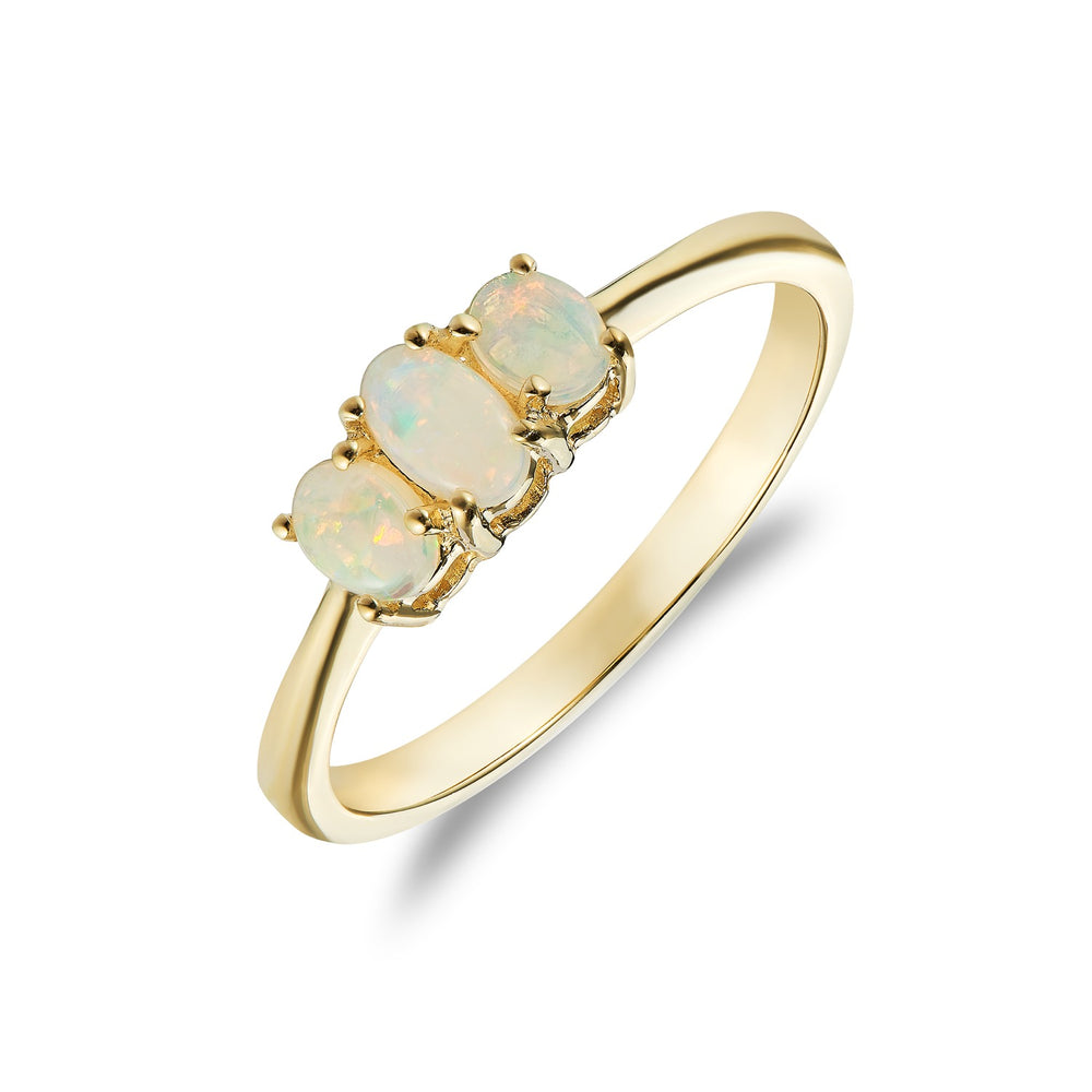 9ct Yellow Gold and Opal Ring