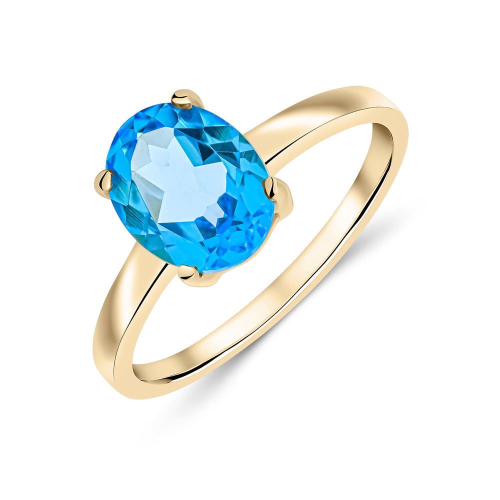 9ct Yellow Gold And Topaz Ring
