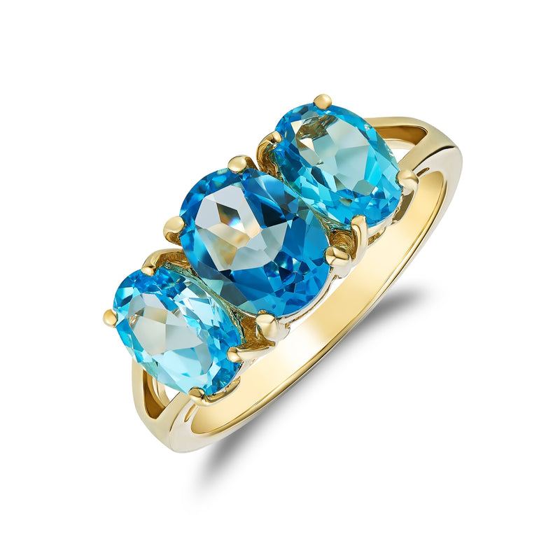 9ct Yellow Gold and Topaz Ring
