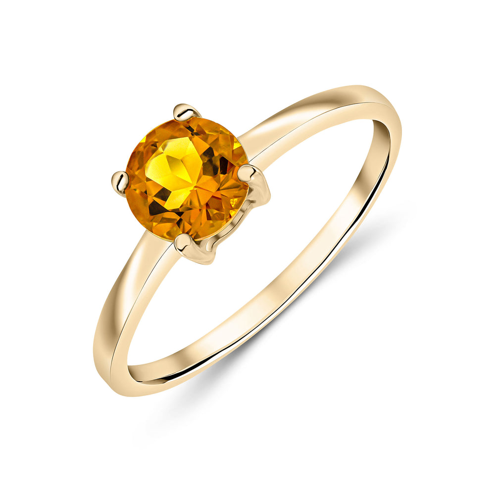 9ct Yellow Gold And Citrine Ring