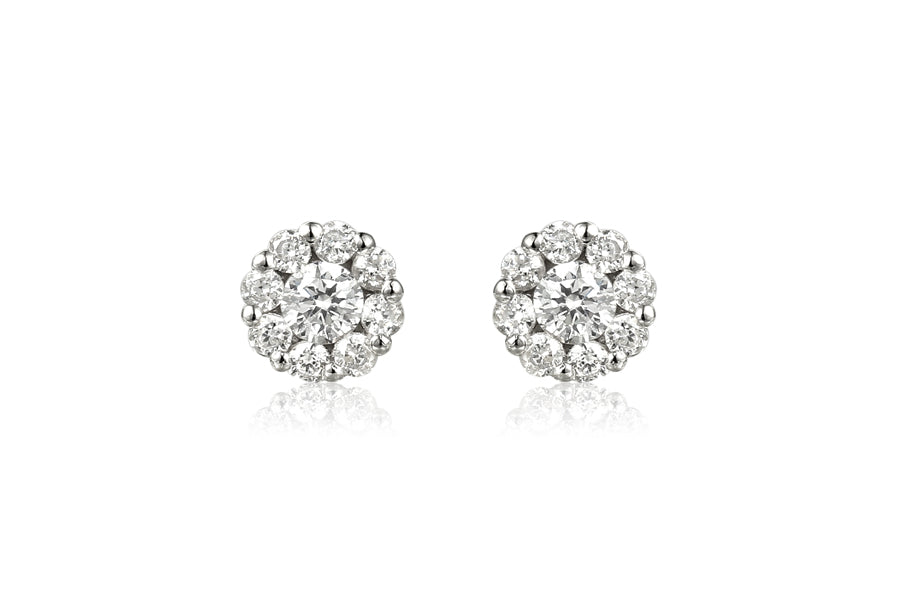 Silver and Cubic Zirconia Earrings
