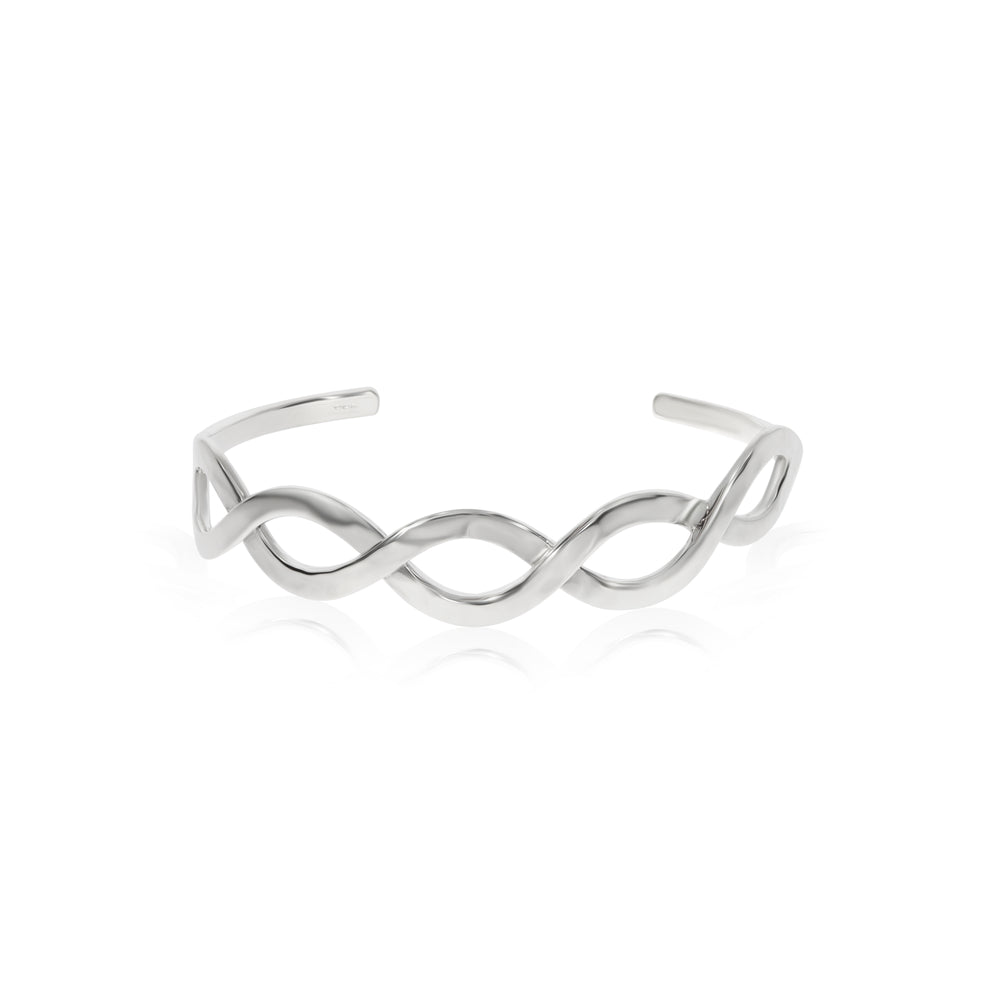 Silver Infinity 3/4 Bangle