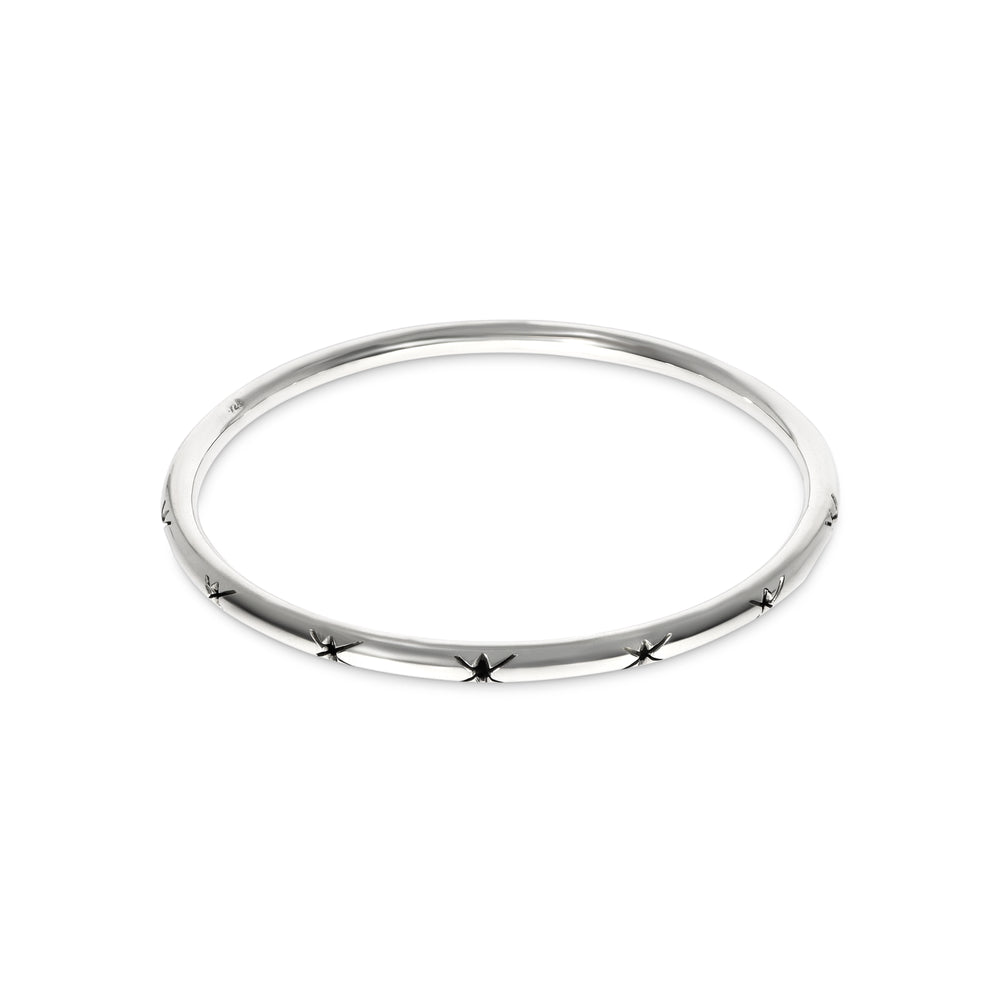 Silver Round Bangle