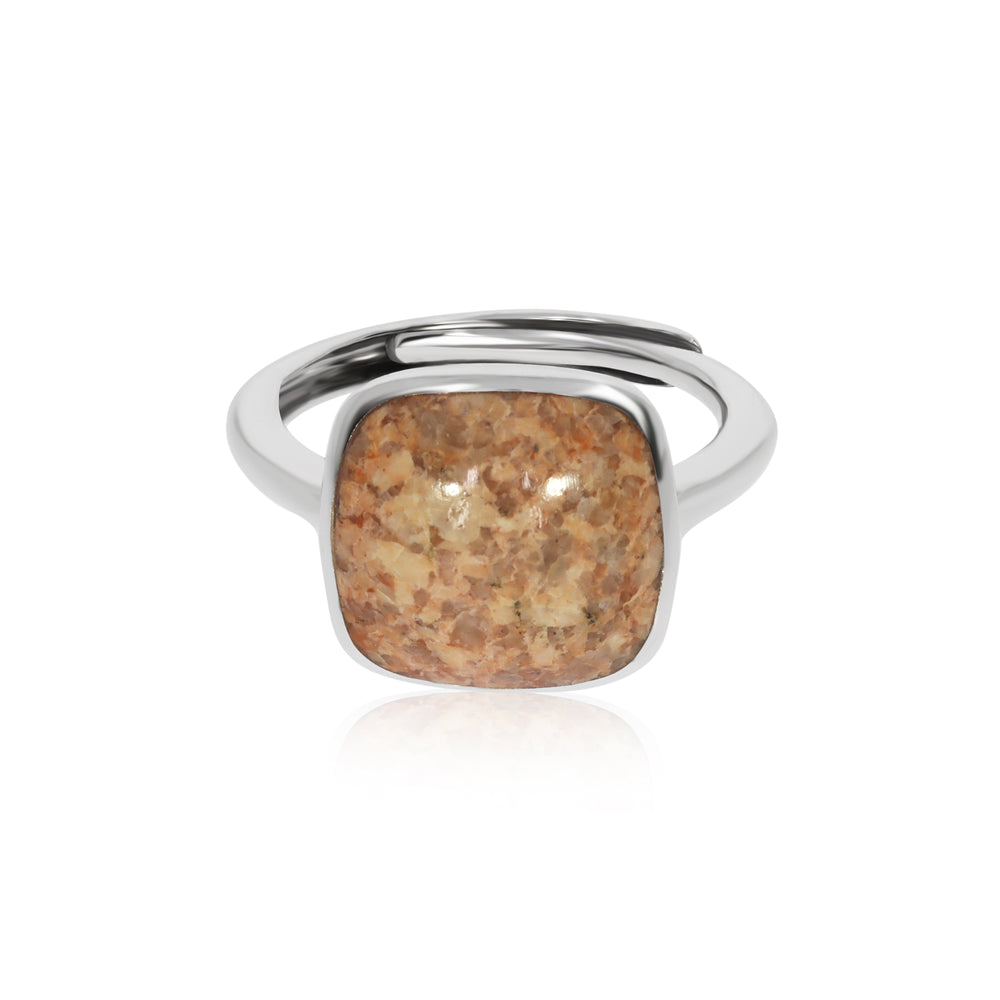 Silver Guernsey Granite Ring