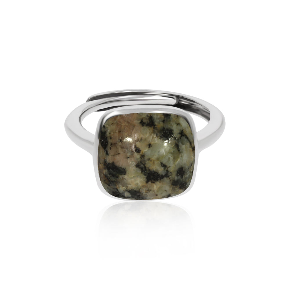 Silver Guernsey Granite Ring