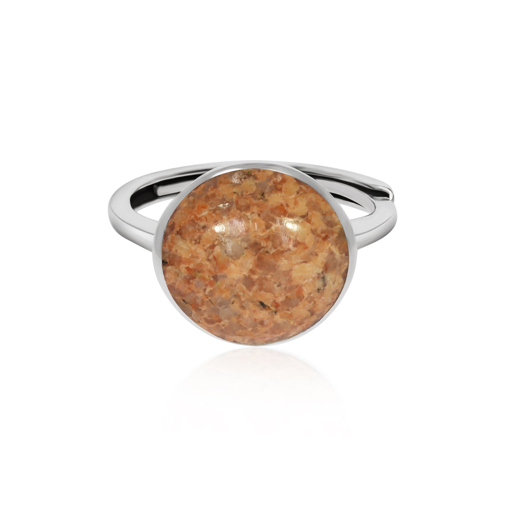 Silver Guernsey Granite Ring