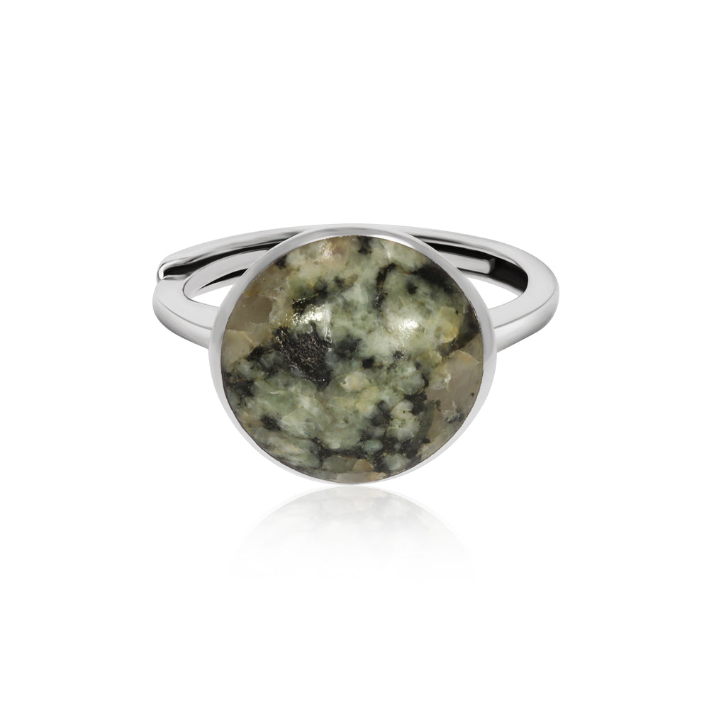 Silver Guernsey Granite Ring