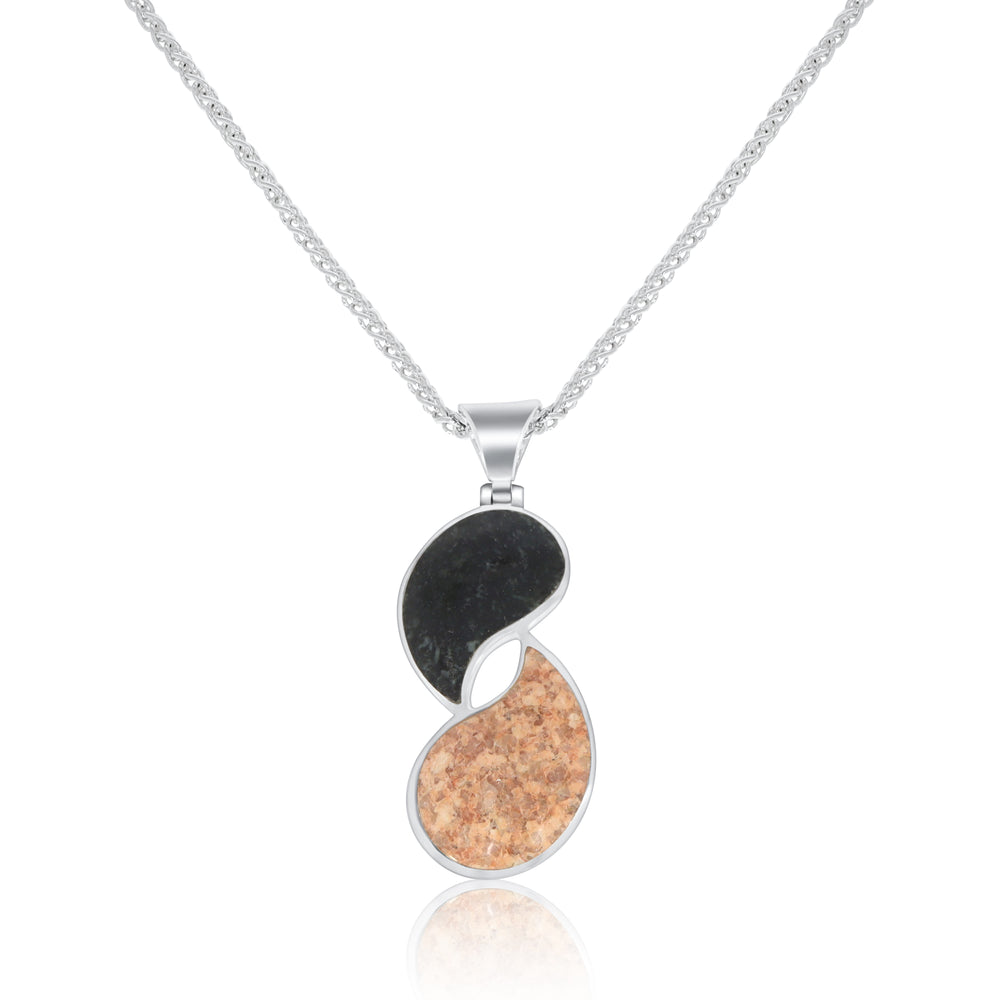 Silver Guernsey Granite Pendant