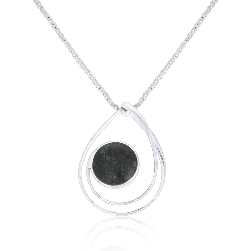 Silver Guernsey Granite Pendant