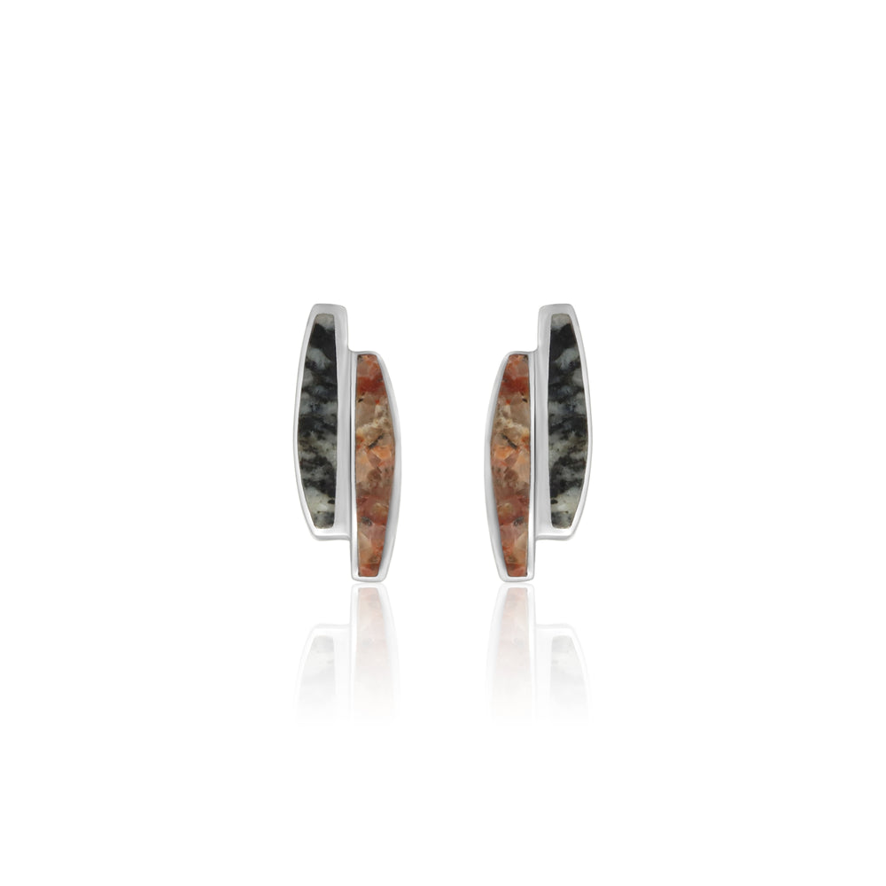 Silver Guernsey Granite Earrings