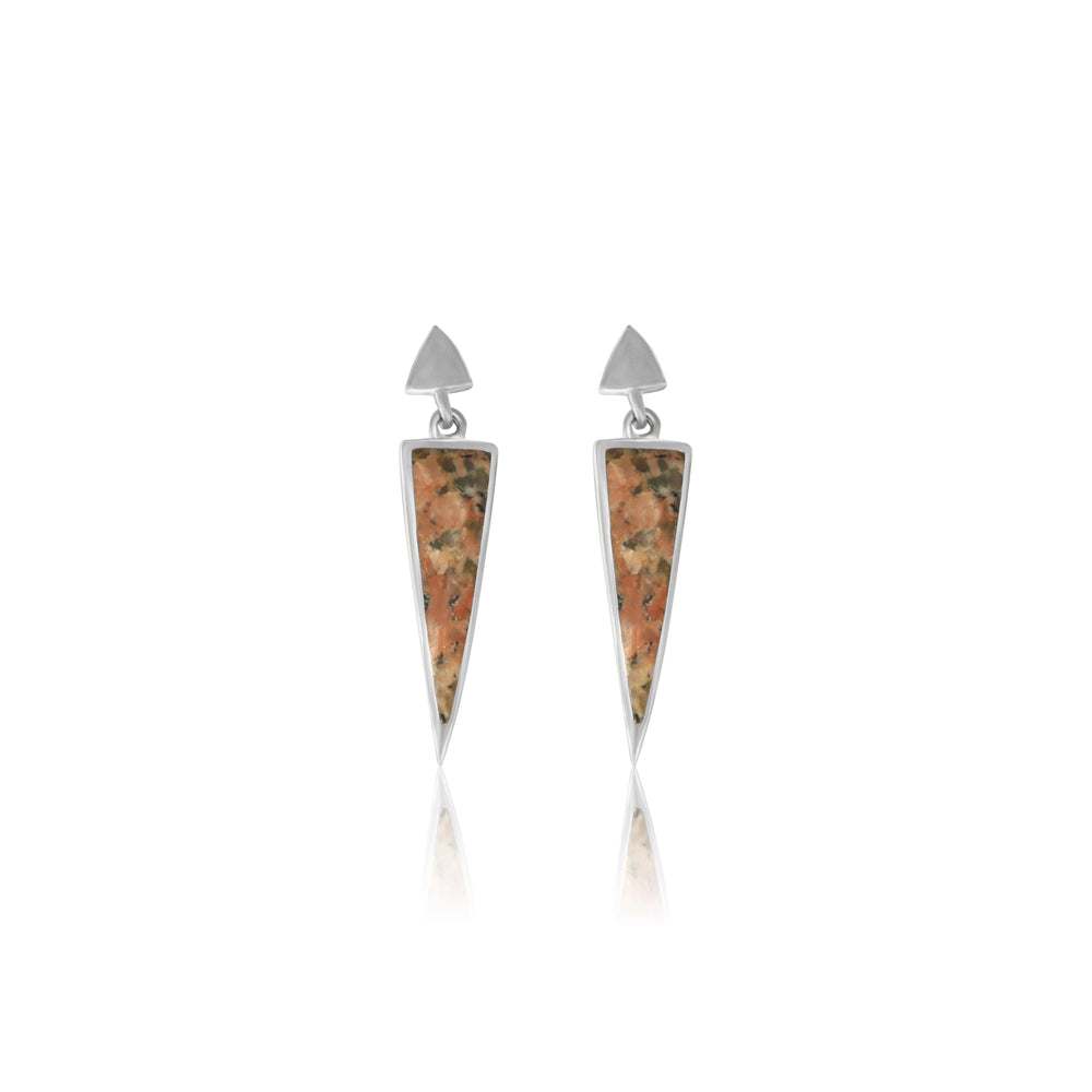 Silver Guernsey Granite Earrings