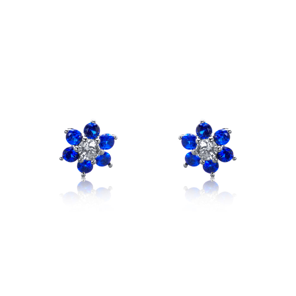 Silver And CZ Earrings