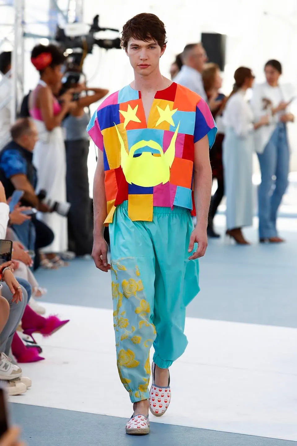 Designer Agatha Ruiz de la Prada runway look