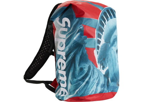 supreme north face backpack red