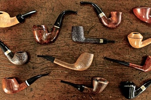 different shaped smoking pipes