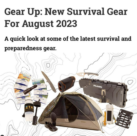 Contour Feather by Outdoor Element makes the list of New Survival Gear for August 2023 published by Recoil Offgrid Magazine