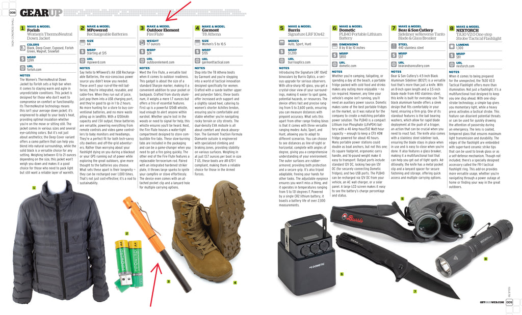 Fire Flute by Outdoor Element in Recoil Offgrid Magazine