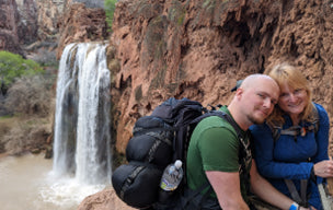 Shem and Angela at the falls