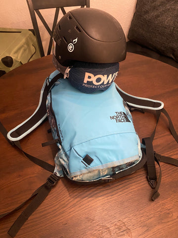 My Slackpack 2.0 with helmet attached