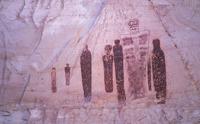 Rock art in Horseshoe Canyon within Canyonlands National Park