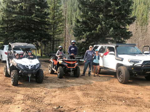 Thompson family - some drive ATV's while others trail run - it's a great compromise