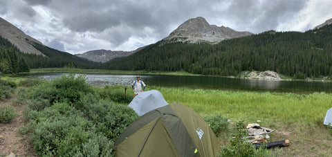 Camping at Clohesy Lake, Colorado