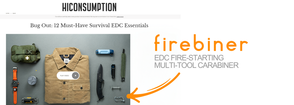Firebiner Included in List of 12 Must-Haves for EDC Survival Essential