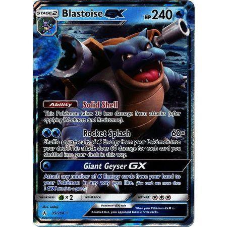 Blastoise GX -Single Card-Hyper Rare [218/214]-The Pokémon Company International-Ace Cards & Collectibles