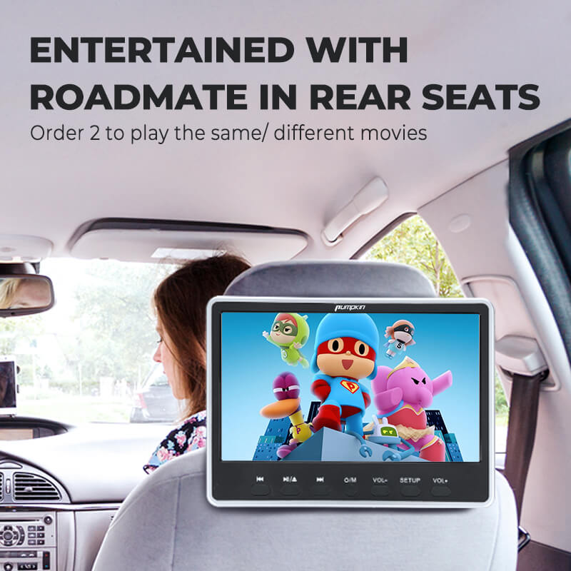 12 inch headrest DVD player with HDMI