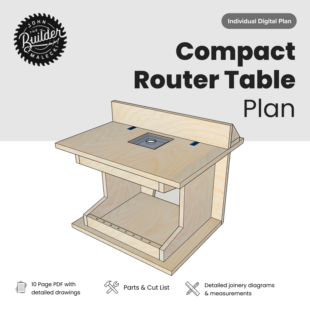Basic Woodworking Router Table Plan - John Malecki