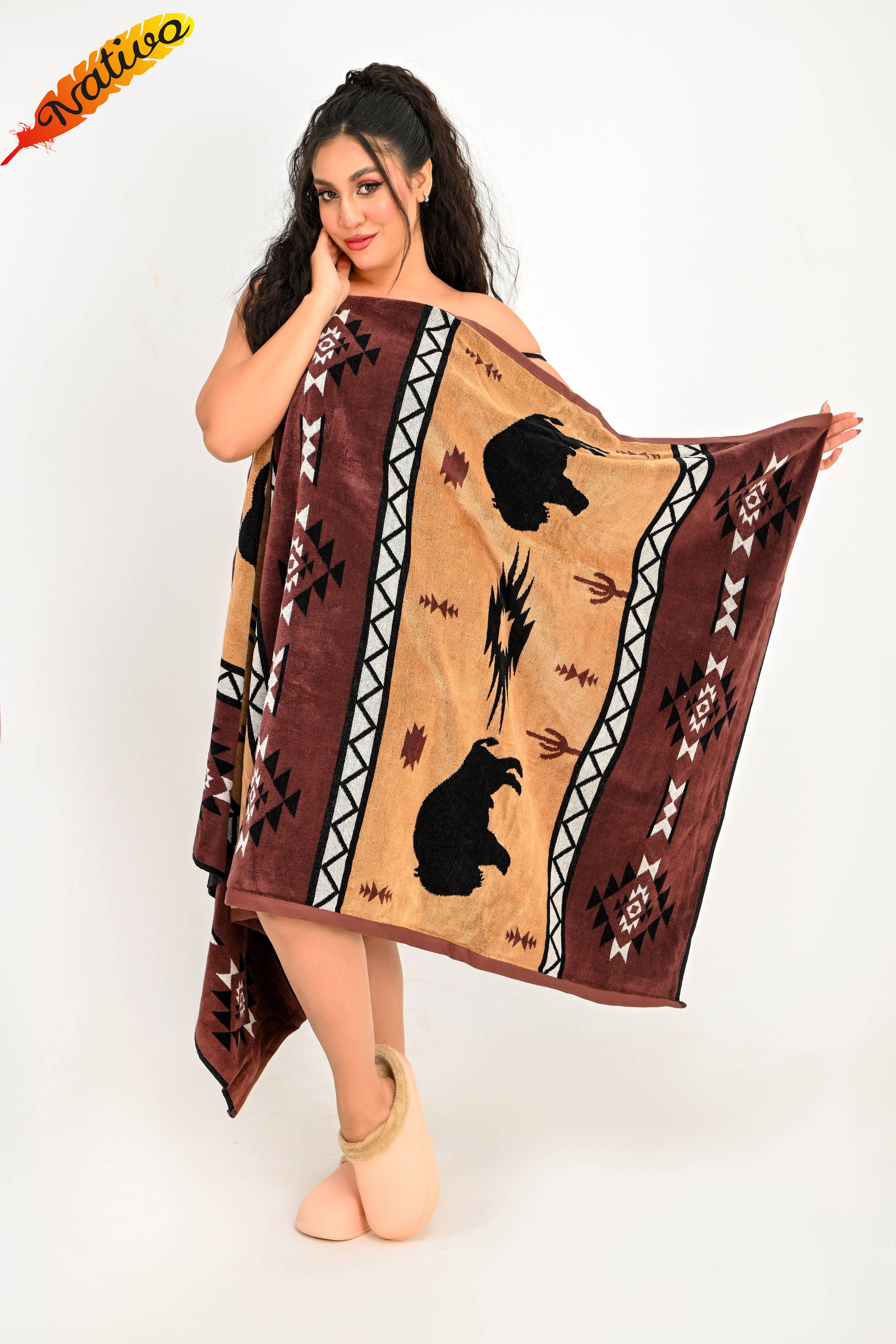 Buffalo Beach Towel-BRW