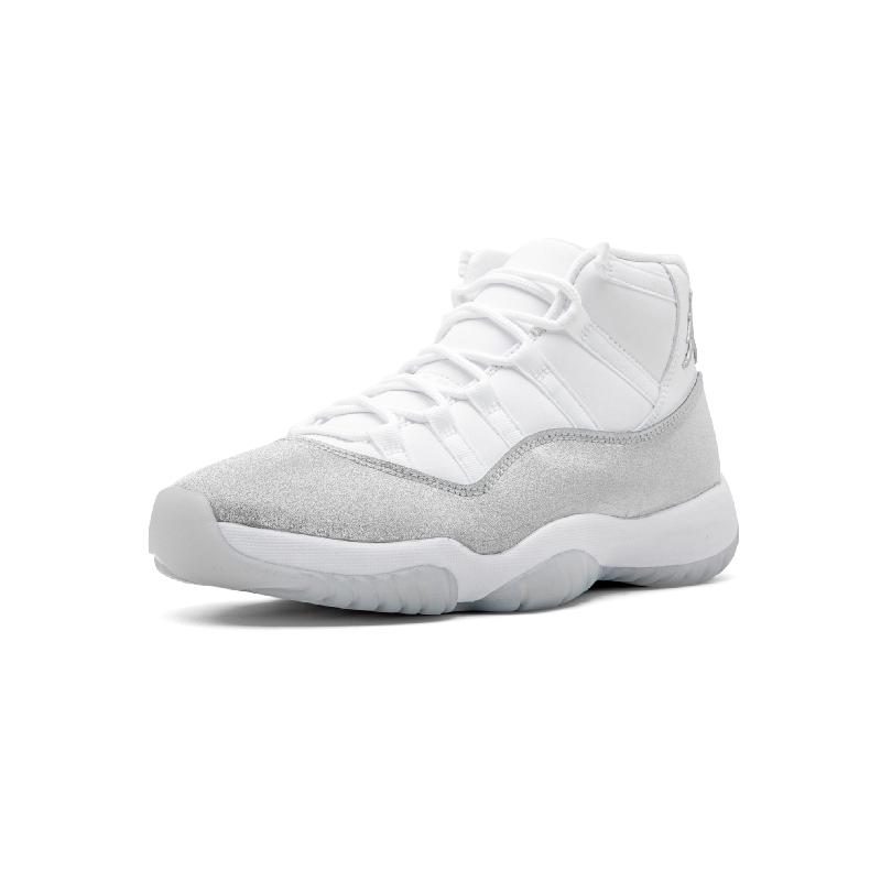 jordan 11 white silver glitter