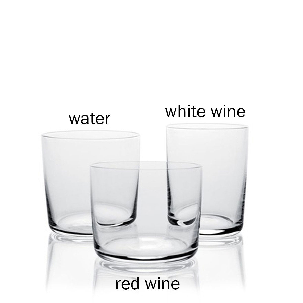 iittala essence red wine glasses - set of 4 - grounded