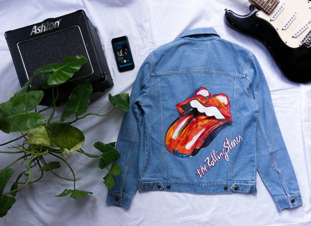 rolling stones jean jacket