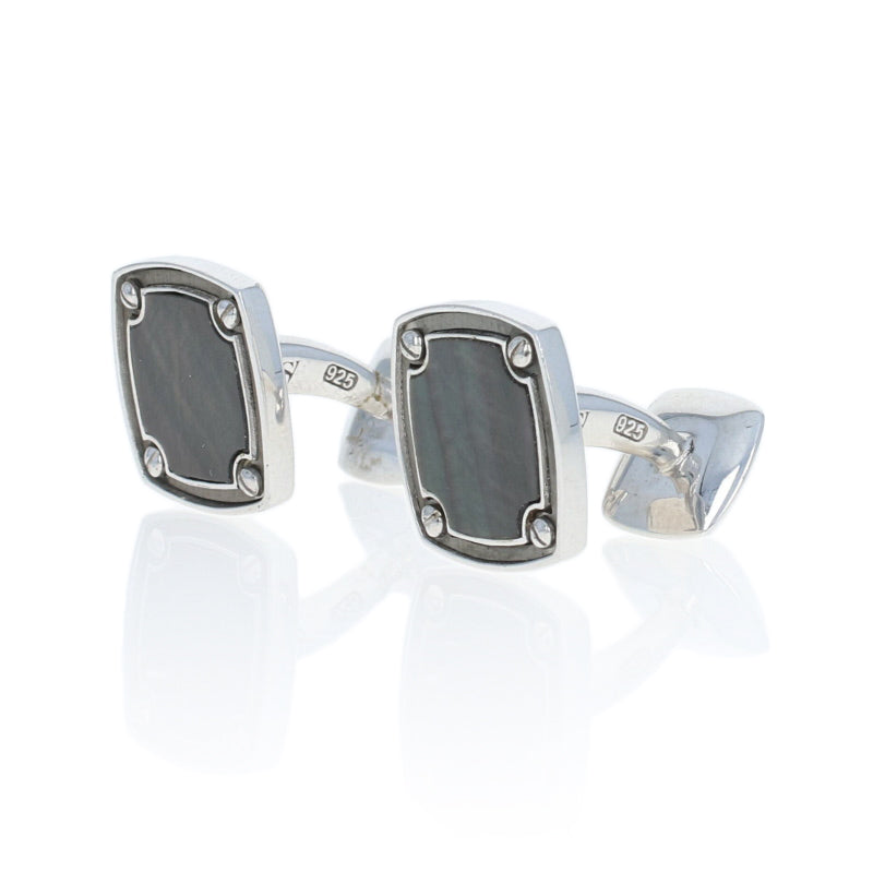 Silver cufflinks Bottega Veneta Silver in Silver - 32516334